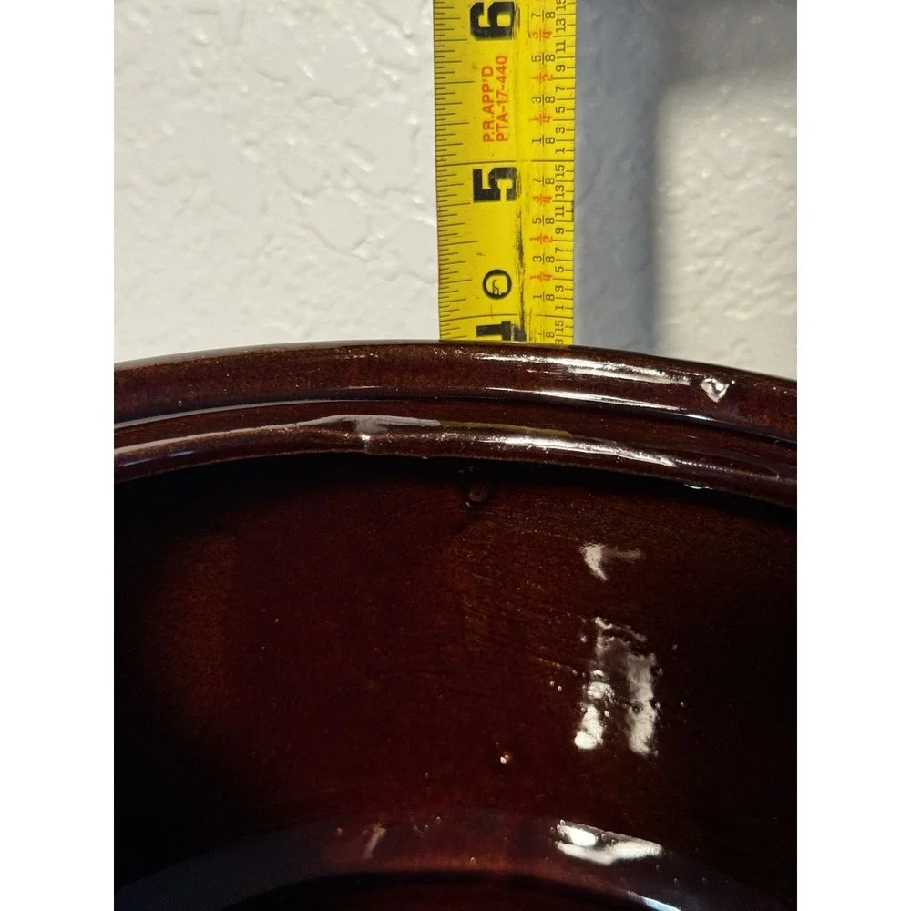 Vintage Brown Bean Pot w/ 2 Matching Handled Ramekins – Rustic Stoneware Set